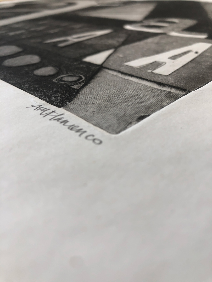 'Alright' Intaglio Print - Artist Proof #3 - Image 7