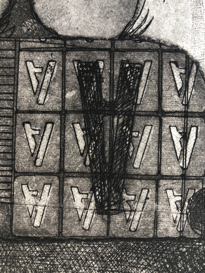 ‘Alright’ Intaglio Print – Print 3 of 4 - Image 2