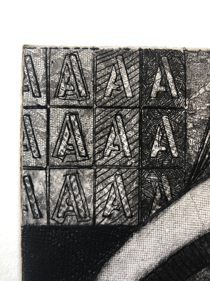 ‘Alright’ Intaglio Print – Print 3 of 4 - Image 3