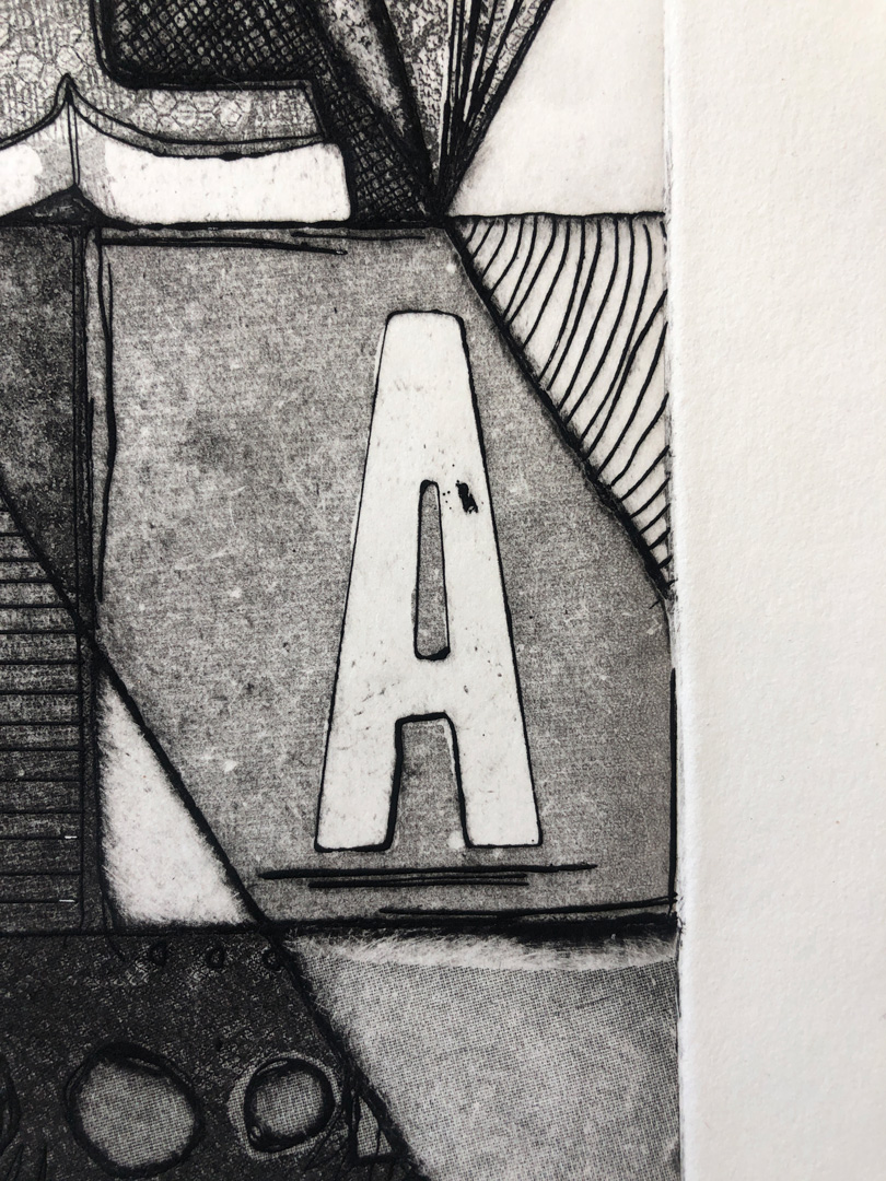‘Alright’ Intaglio Print – Print 3 of 4 - Image 4